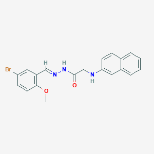 N'-[(E)-(5-Bromo-2-methoxyphenyl)methylidene]-2-[(naphthalen-2-YL)amino]acetohydrazide