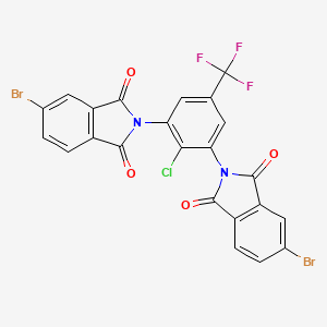 2,2'-[2-chloro-5-(trifluoromethyl)benzene-1,3-diyl]bis(5-bromo-1H-isoindole-1,3(2H)-dione)