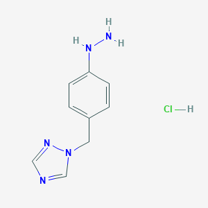 B115511 1-[(4-Hydrazinophenyl)methyl]-1H-1,2,4-triazole hydrochloride CAS No. 154748-67-1