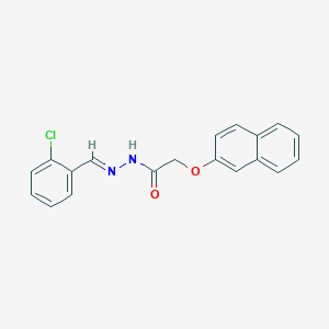 N'-[(E)-(2-chlorophenyl)methylidene]-2-(naphthalen-2-yloxy)acetohydrazide