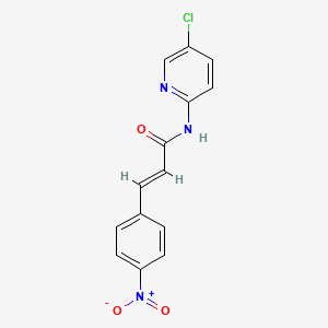 (2E)-N-(5-chloropyridin-2-yl)-3-(4-nitrophenyl)prop-2-enamide