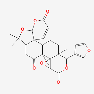 molecular formula C26H28O8 B1155115 Jangomolide CAS No. 93767-25-0