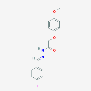 molecular formula C16H15IN2O3 B11551152 N'-[(E)-(4-iodophenyl)methylidene]-2-(4-methoxyphenoxy)acetohydrazide 