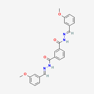 N'~1~,N'~3~-bis[(E)-(3-methoxyphenyl)methylidene]benzene-1,3-dicarbohydrazide