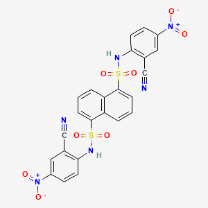 N,N'-bis(2-cyano-4-nitrophenyl)naphthalene-1,5-disulfonamide