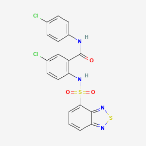 2-[(2,1,3-benzothiadiazol-4-ylsulfonyl)amino]-5-chloro-N-(4-chlorophenyl)benzamide