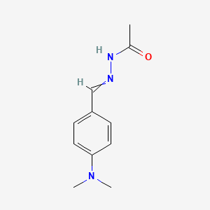 molecular formula C11H15N3O B11551330 N'-{[4-(Dimethylamino)phenyl]methylidene}acetohydrazide CAS No. 26090-79-9