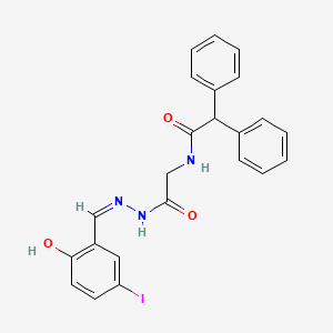 N-({N'-[(Z)-(2-Hydroxy-5-iodophenyl)methylidene]hydrazinecarbonyl}methyl)-2,2-diphenylacetamide