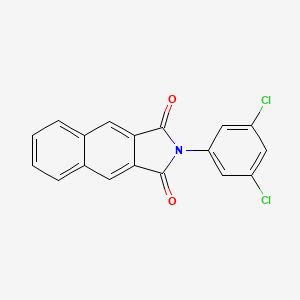 molecular formula C18H9Cl2NO2 B11551354 2-(3,5-dichlorophenyl)-1H-benzo[f]isoindole-1,3(2H)-dione 