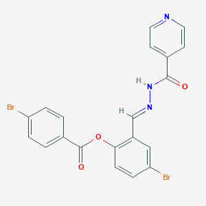 4-bromo-2-{(E)-[2-(pyridin-4-ylcarbonyl)hydrazinylidene]methyl}phenyl 4-bromobenzoate