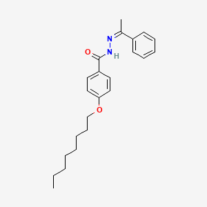 molecular formula C23H30N2O2 B11551423 4-(octyloxy)-N'-[(1Z)-1-phenylethylidene]benzohydrazide 