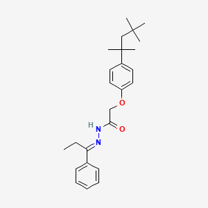 N'-[(1E)-1-phenylpropylidene]-2-[4-(2,4,4-trimethylpentan-2-yl)phenoxy]acetohydrazide