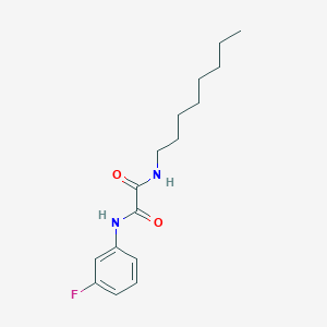 N-(3-fluorophenyl)-N'-octylethanediamide