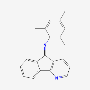 molecular formula C21H18N2 B11551592 4-Azafluorenone, 2,4,6-trimethylphenylimine 