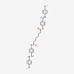 Bis{4-[(Z)-[(4-methoxyphenyl)imino]methyl]phenyl} octanedioate