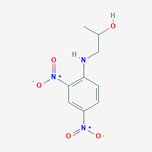 molecular formula C9H11N3O5 B11551626 1-[(2,4-Dinitrophenyl)amino]propan-2-ol 