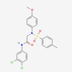 N-(3,4-Dichlorophenyl)-2-[N-(4-methoxyphenyl)4-methylbenzenesulfonamido]acetamide