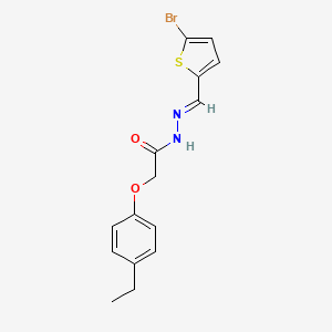 N'-[(E)-(5-bromothiophen-2-yl)methylidene]-2-(4-ethylphenoxy)acetohydrazide