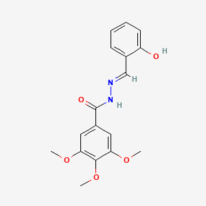 N'-[(E)-(2-hydroxyphenyl)methylidene]-3,4,5-trimethoxybenzohydrazide