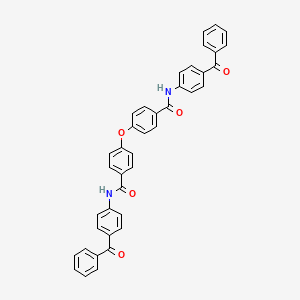 N-(4-Benzoylphenyl)-4-{4-[(4-benzoylphenyl)carbamoyl]phenoxy}benzamide