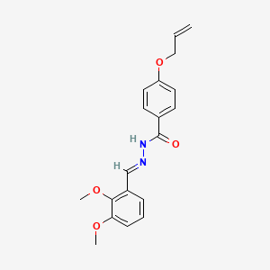 molecular formula C19H20N2O4 B11551958 N'-[(E)-(2,3-dimethoxyphenyl)methylidene]-4-(prop-2-en-1-yloxy)benzohydrazide 