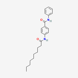 molecular formula C23H30N2O2 B11551960 4-(decanoylamino)-N-phenylbenzamide 