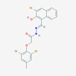 N'-[(E)-(3-bromo-2-hydroxynaphthalen-1-yl)methylidene]-2-(2,6-dibromo-4-methylphenoxy)acetohydrazide