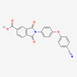 2-[4-(4-cyanophenoxy)phenyl]-1,3-dioxo-2,3-dihydro-1H-isoindole-5-carboxylic acid