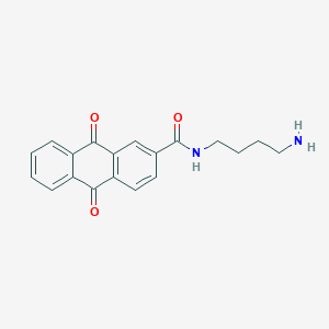 molecular formula C19H18N2O3 B115520 N-(4-Aminobutyl)-9,10-dihydro-9,10-dioxo-2-anthracenecarboxamide CAS No. 152718-87-1