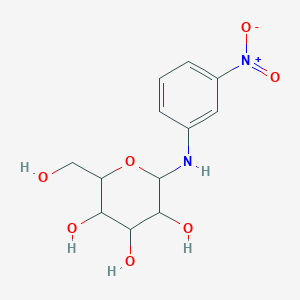 2-(Hydroxymethyl)-6-[(3-nitrophenyl)amino]oxane-3,4,5-triol