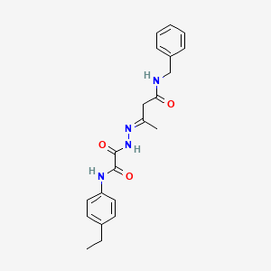 (3E)-N-benzyl-3-(2-{[(4-ethylphenyl)amino](oxo)acetyl}hydrazinylidene)butanamide