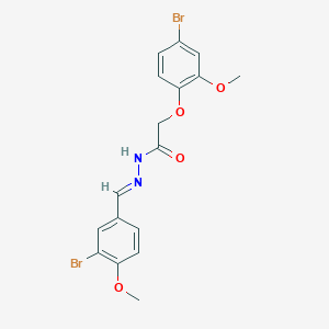 2-(4-bromo-2-methoxyphenoxy)-N'-[(E)-(3-bromo-4-methoxyphenyl)methylidene]acetohydrazide