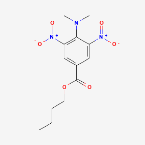 molecular formula C13H17N3O6 B11552113 Butyl 4-(dimethylamino)-3,5-dinitrobenzoate 