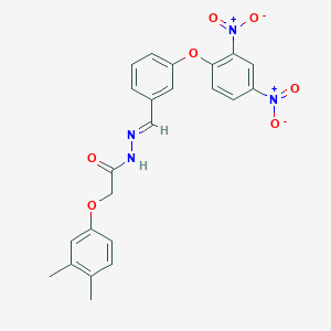 2-(3,4-dimethylphenoxy)-N'-{(E)-[3-(2,4-dinitrophenoxy)phenyl]methylidene}acetohydrazide