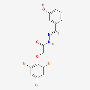 N'-[(E)-(3-hydroxyphenyl)methylidene]-2-(2,4,6-tribromophenoxy)acetohydrazide