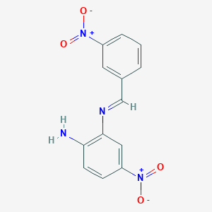 4-nitro-N~2~-[(E)-(3-nitrophenyl)methylidene]benzene-1,2-diamine