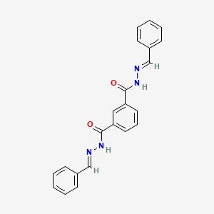 N'~1~,N'~3~-bis[(E)-phenylmethylidene]benzene-1,3-dicarbohydrazide