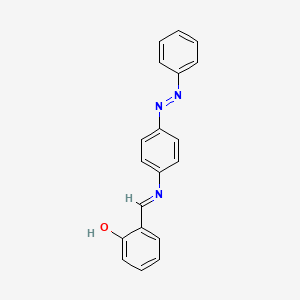 molecular formula C19H15N3O B11552238 Phenol, 2-[[[4-(phenylazo)phenyl]imino]methyl]- CAS No. 16434-74-5