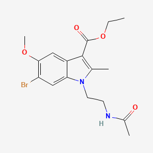 Ethyl 1-[2-(acetylamino)ethyl]-6-bromo-5-methoxy-2-methyl-1H-indole-3-carboxylate