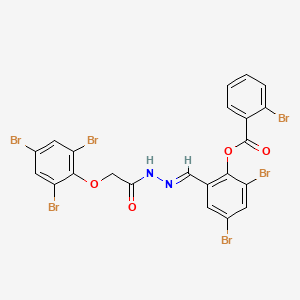 2,4-dibromo-6-[(E)-{2-[(2,4,6-tribromophenoxy)acetyl]hydrazinylidene}methyl]phenyl 2-bromobenzoate