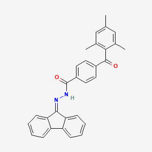 N'-(9H-fluoren-9-ylidene)-4-[(2,4,6-trimethylphenyl)carbonyl]benzohydrazide