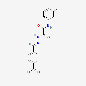 methyl 4-((E)-{[oxo(3-toluidino)acetyl]hydrazono}methyl)benzoate