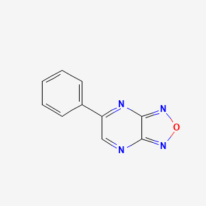 molecular formula C10H6N4O B11552509 5-Phenyl-[1,2,5]oxadiazolo[3,4-b]pyrazine CAS No. 64163-29-7