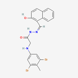 2-[(3,5-Dibromo-4-methylphenyl)amino]-N'-[(Z)-(2-hydroxynaphthalen-1-YL)methylidene]acetohydrazide