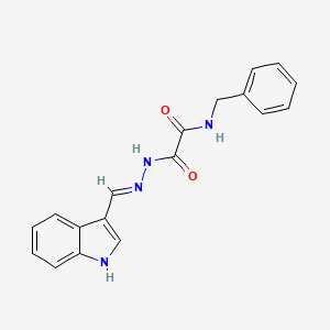 N-benzyl-2-[(2E)-2-(1H-indol-3-ylmethylidene)hydrazinyl]-2-oxoacetamide