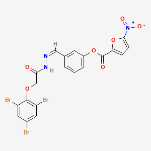 3-[(Z)-{2-[(2,4,6-tribromophenoxy)acetyl]hydrazinylidene}methyl]phenyl 5-nitrofuran-2-carboxylate