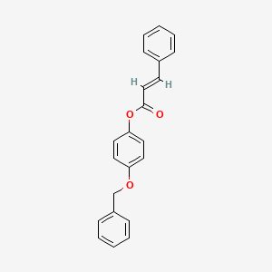 molecular formula C22H18O3 B11552605 4-(benzyloxy)phenyl (2E)-3-phenylprop-2-enoate 