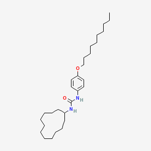 molecular formula C29H50N2O2 B11552689 N-cyclododecyl-N'-[4-(decyloxy)phenyl]urea 