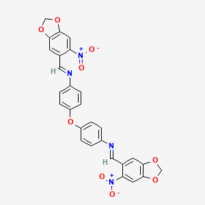 4,4'-oxybis{N-[(E)-(6-nitro-1,3-benzodioxol-5-yl)methylidene]aniline}