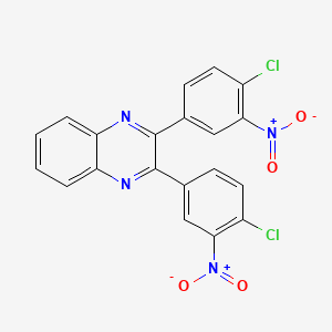 2,3-Bis(4-chloro-3-nitrophenyl)quinoxaline